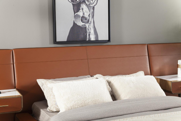 Modern, luxurious and comfortable Lusso Marrone bed