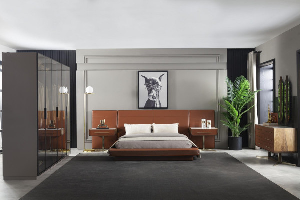 Modern, luxurious and comfortable Lusso Marrone bed