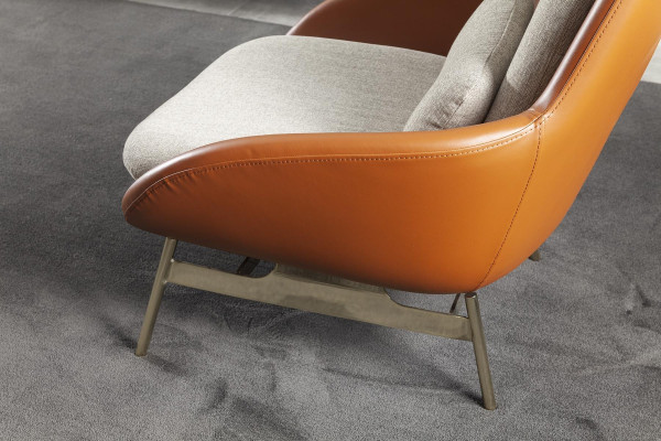 Brown club chair