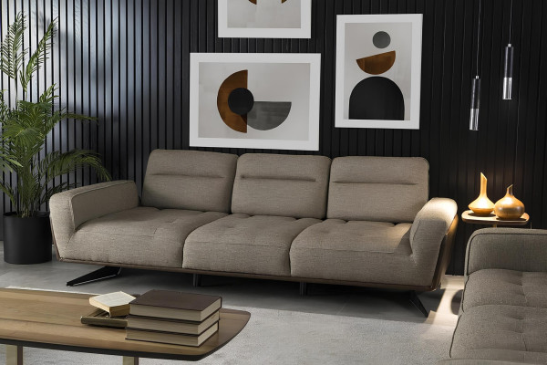 Comfortable and spacious corner sofa 260cm Fabric Room