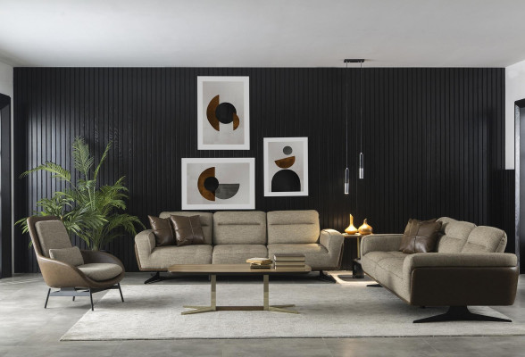 Brown lounge chair