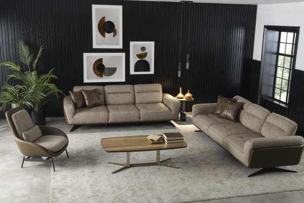 Brown lounge chair