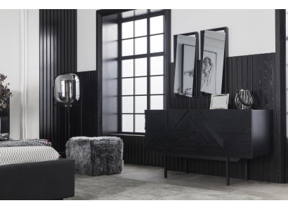 Black mobile cabinet 138 cm
