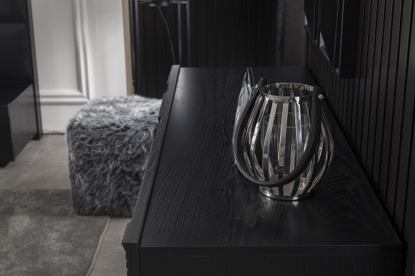 Black mobile cabinet 138 cm