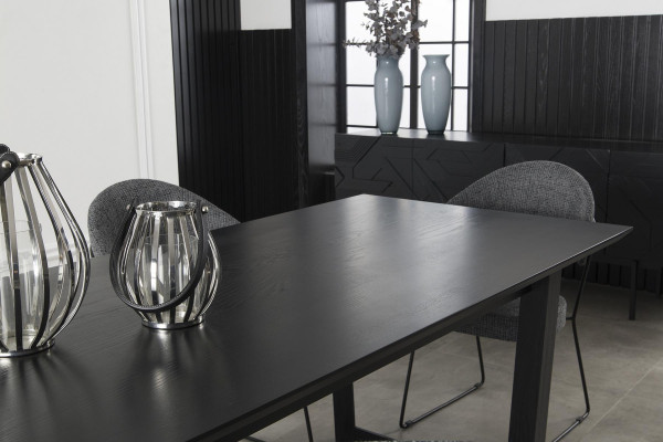Dining set with table and 4 comfortable chairs, 5 pieces