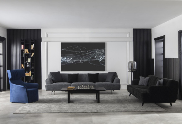 Corner sofa 3-seater 235 cm fabric