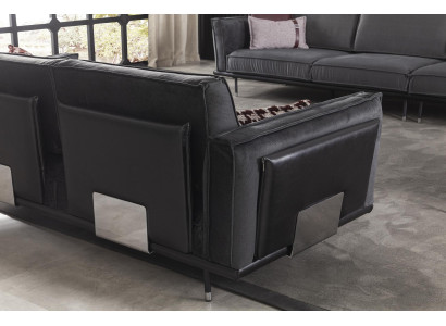 Fabric-covered sofa 330 cm