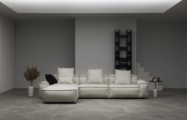 Modern corner sofa in country style