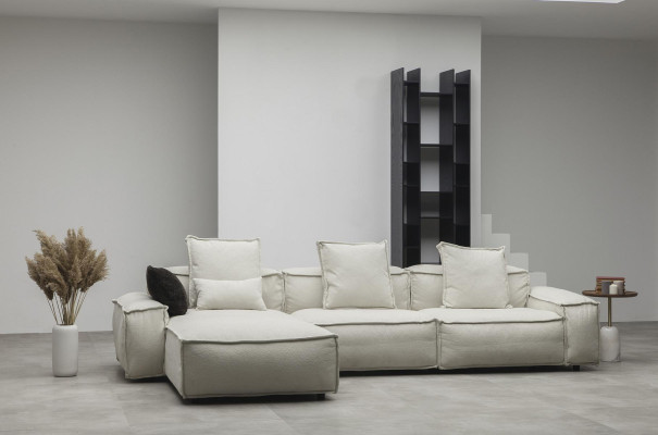 Modern corner sofa in country style