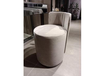 Modern luxury dressing table with elegant 2-piece stool. New gray console