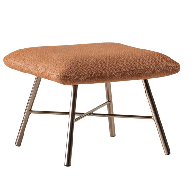 Modern steel armchair, premium upholstered furniture