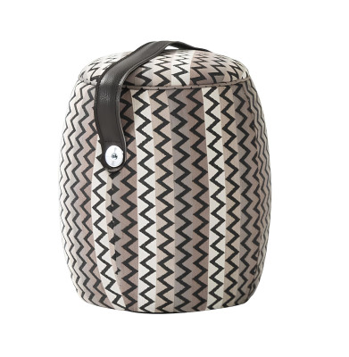 Modern, round, luxury pouf for the living room