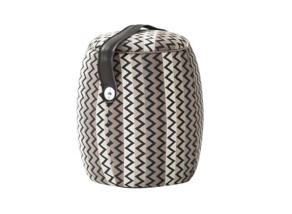 Modern, round, luxury pouf for the living room