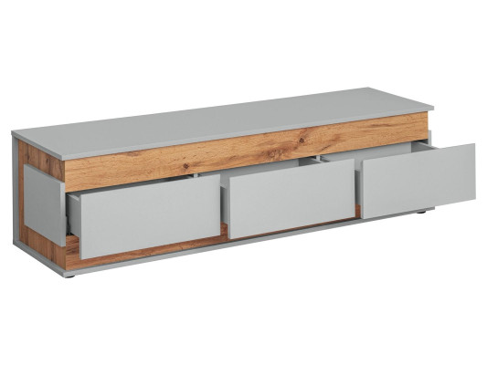 Gray design wooden TV furniture for living room 4 pieces