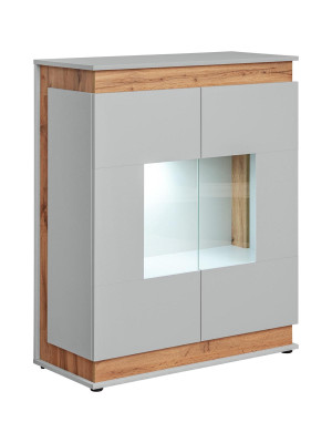 Gray design wooden TV furniture for living room 4 pieces