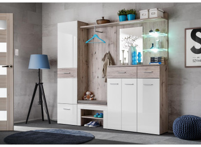 Modern wooden shoe furniture set