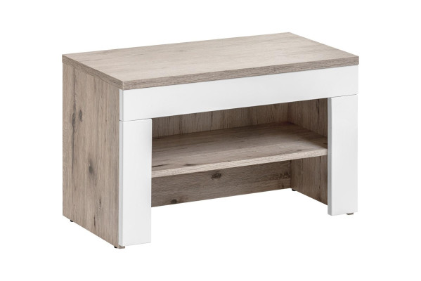 Modern wooden shoe cabinet for hallway