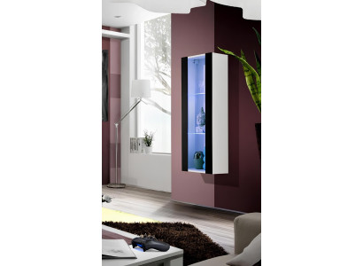 Luxury hanging display cabinet for living room, modern furniture in new wood