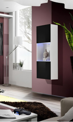 Luxury wall-mounted display cabinet for modern furniture