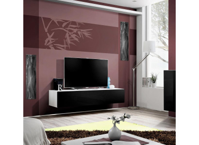 Luxury designed wall-mounted TV stand for modern wooden living room furniture