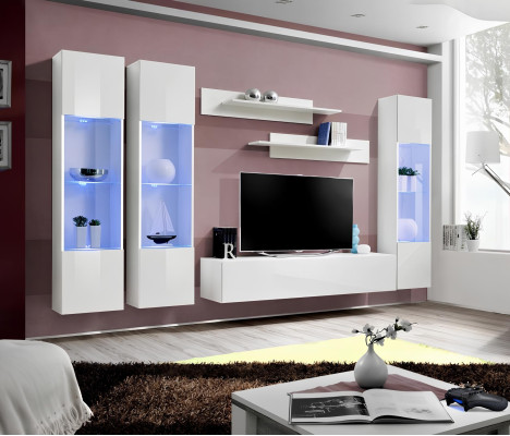 Designer wall-mounted living room showcase modern design luxury furniture shelves