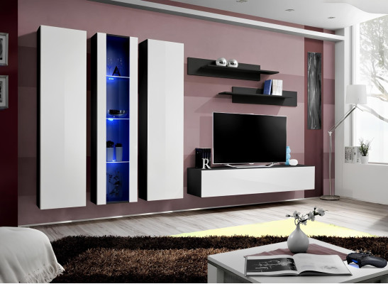 Modern furniture with showcase, TV stand, wall cabinet, living room shelves, new