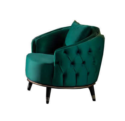 Chesterfield designer gray-green sofa 2x three-seater sofa armchair