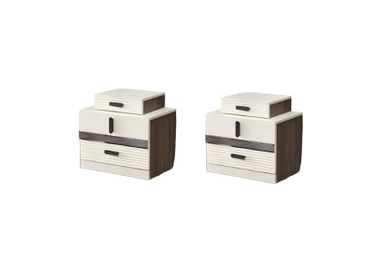 Modern design ensemble 2x luxury nightstands for wooden bedroom furniture