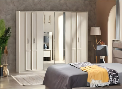 Luxury wooden wardrobe with modern design