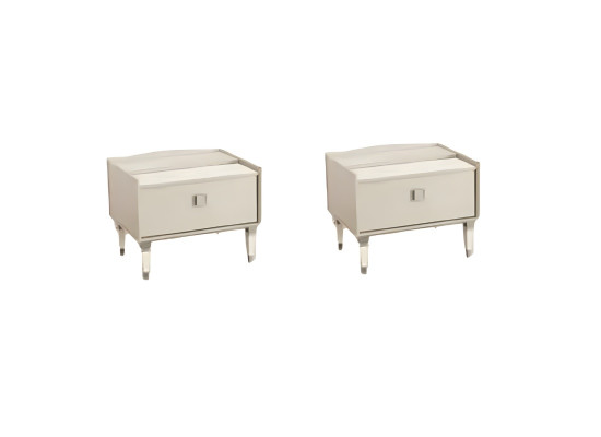 Luxury wooden furniture for bedroom 2x modern design nightstands complete