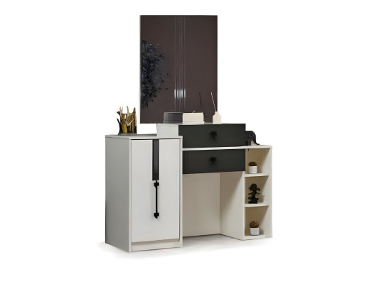 Luxury dressing table with wooden mirror