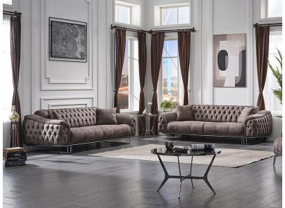 Fabric sofa 2x 3 seats for living room