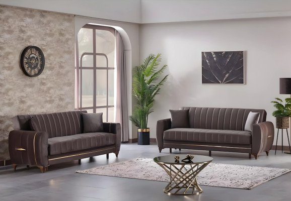 Modern design sofa set for living room 3+3 seats Luxury furniture