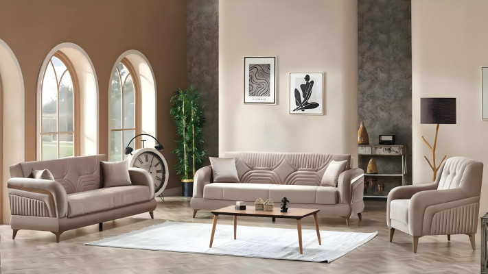 Living room sofa set 3+3+1 modern complete sofas