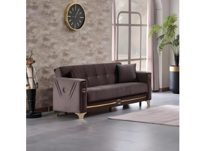 Luxury three-seater sofa upholstered furniture design for living room