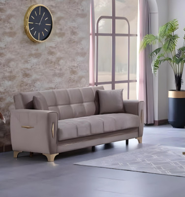 Luxury 3-seater fabric sofa for living room