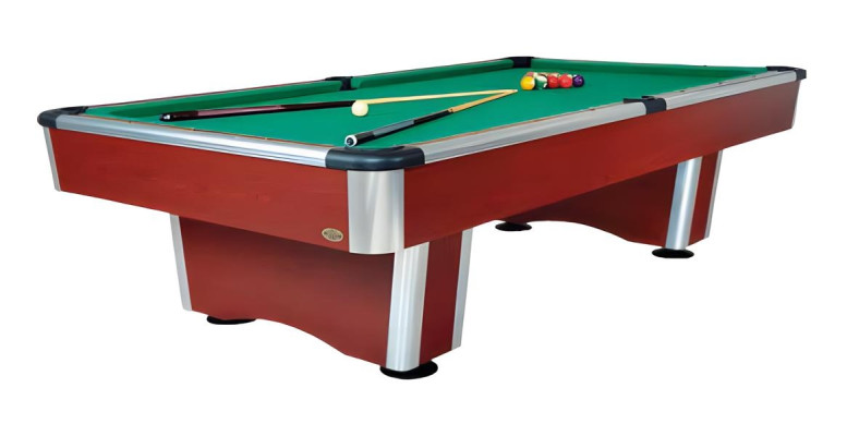 Modern solid wood and aluminum billiard table