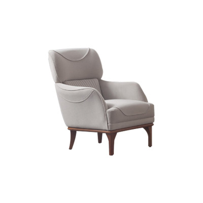 Modern beige armchair for living room