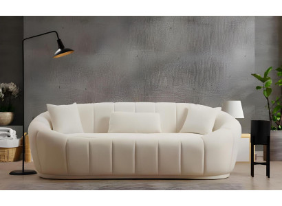 Modern white sofa set for 3 people