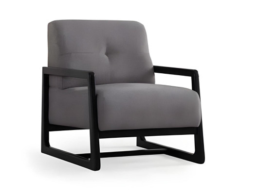 Elegant three-seater gray-black sofa for the living room 3 pieces