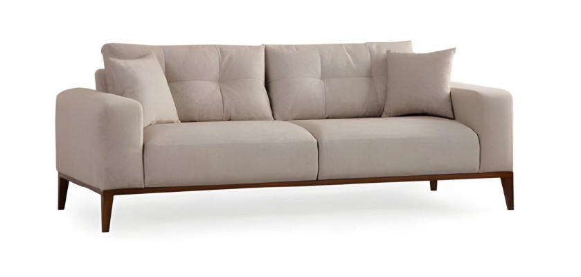 Gray-black design sofa for living room with fabric armchairs