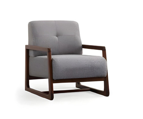 Gray-black design sofa for living room with fabric armchairs