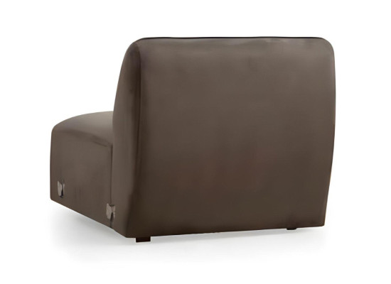 Gray 6-seater design fabric sofa