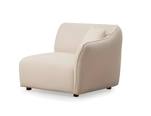 White fabric design sofa elegant living room sofa 4 places