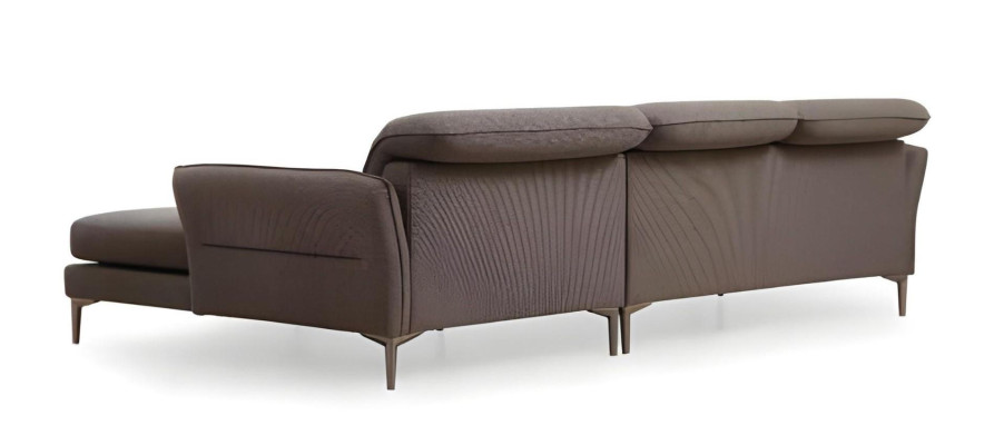 Gray-white design corner sofa for living room with armchair