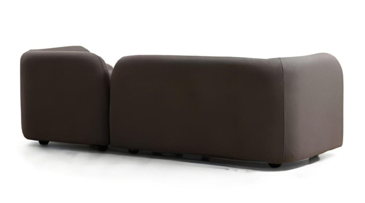 Modern black-red designer sofa set