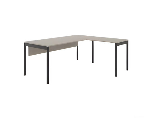 Elegant black gray corner desk for a work environment
