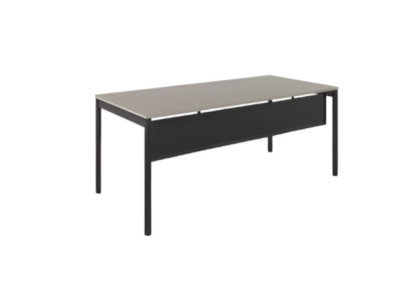 Elegant gray office furniture black work table