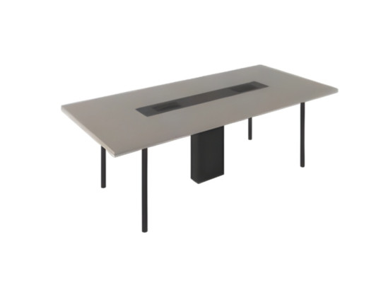 Elegant black gray conference table luxury office meeting table
