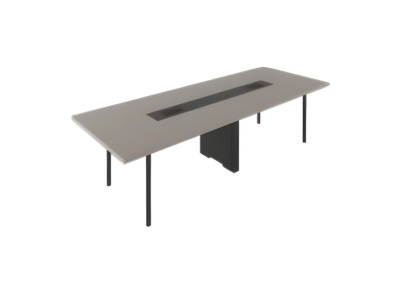 Elegant luxury black gray conference table